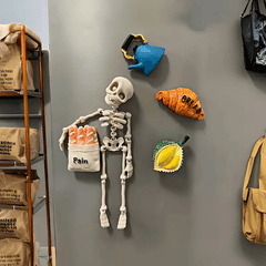 Skull Fridge Magnet Kitchen Decoration Model Gift for Halloween