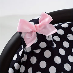 Girls Polka Dots Car Seat Sunshade Cover
