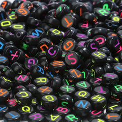 300pcs Round Letter Beads Acrylic Alphabet Number Beads For DIY Jewelry Making
