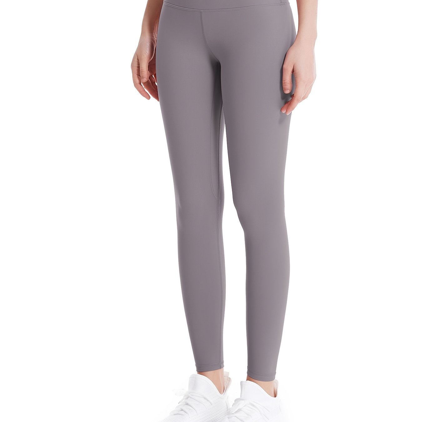 High Waist Crop Pants Slim Fitted Yoga Leggings With Pocket
