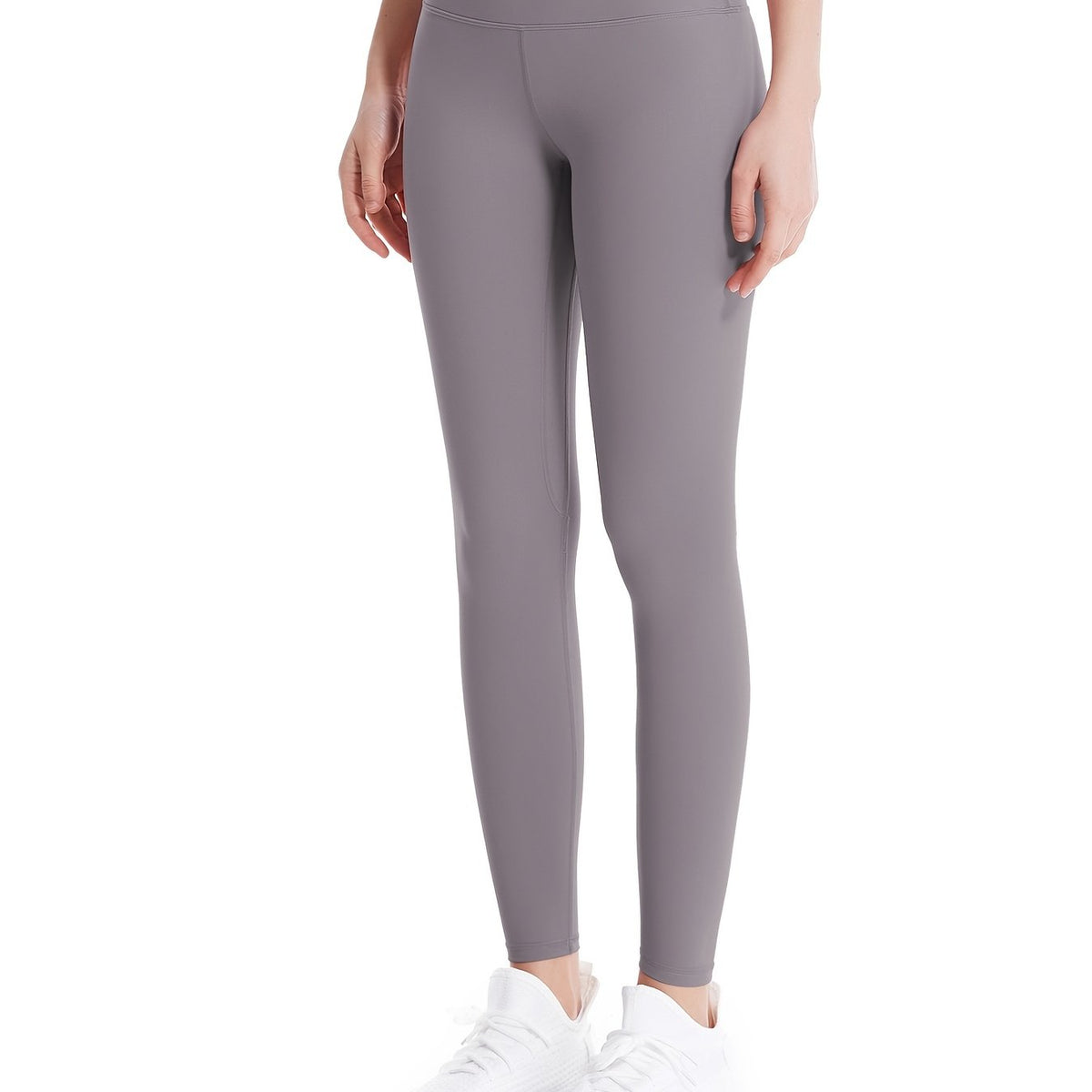 High Waist Crop Pants Slim Fitted Yoga Leggings With Pocket