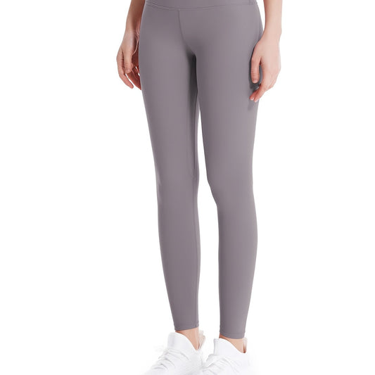 High Waist Crop Pants Slim Fitted Yoga Leggings With Pocket