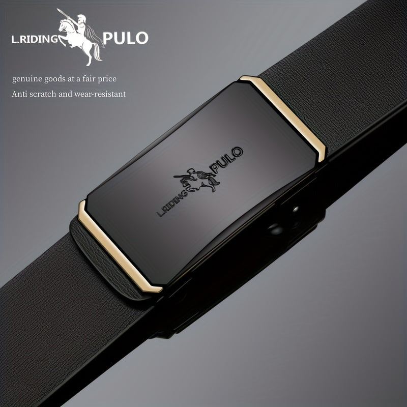 Men's Auto Buckle Business Belt for Dad