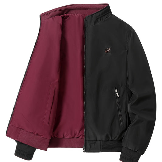 Men's Reversible Waterproof Windproof Jacket for Autumn Winter