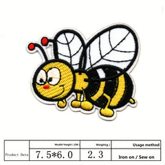 Insect Series Cartoon Embroidery Patch Bee Butterfly Ironing Patch
