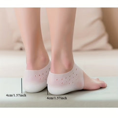 Heightening Silicone Socks Gel Heel Pad Orthopedic Foot Massage Insole