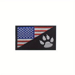 Dog Patch American Flag Embroidered Patch Tactical Dog Paw Patches Vests