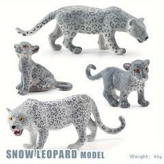 Snow Leopard Toy Model Desktop Decoration