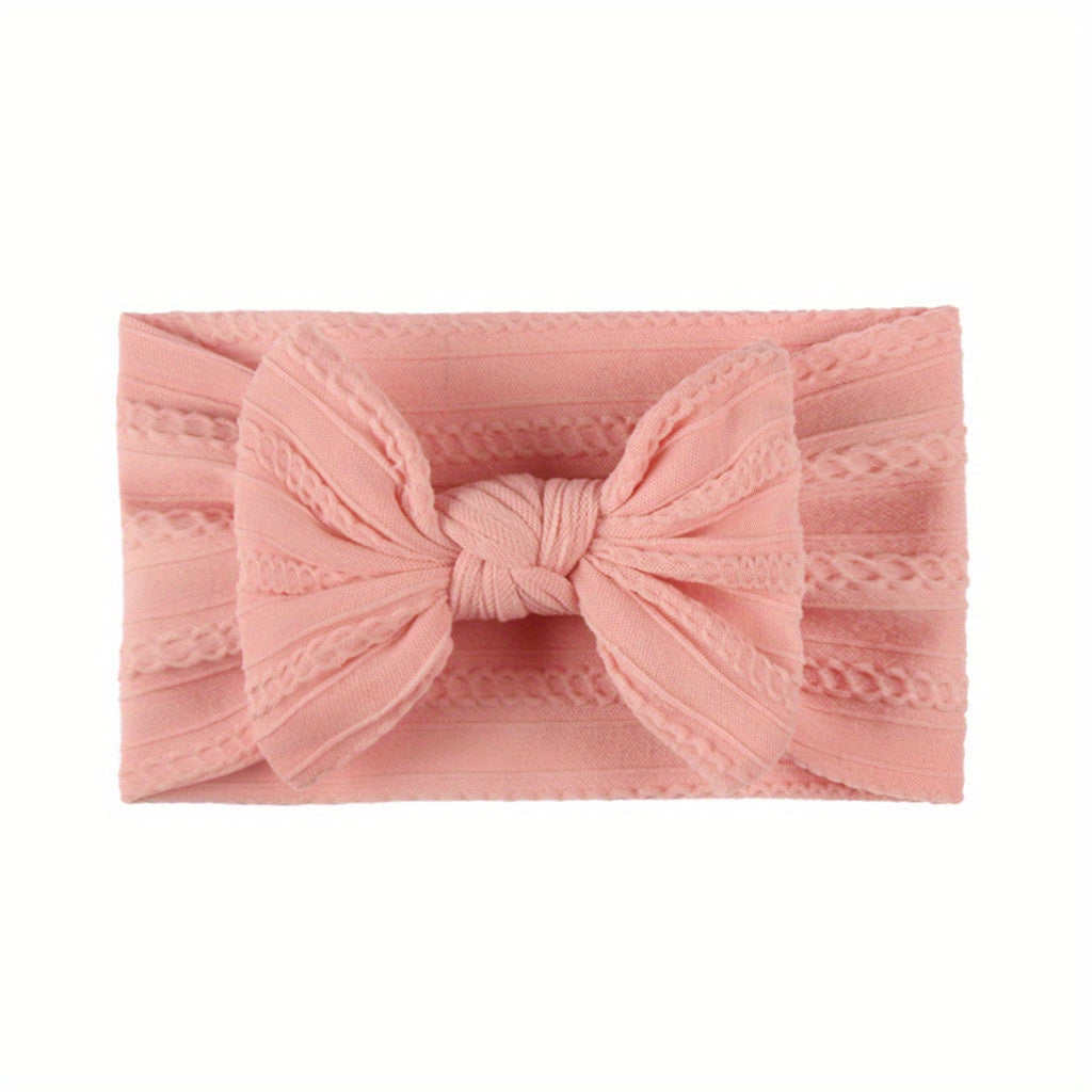 Baby Girls Bows Headband Newborn Turban Hairband Toddlers HeadWrap Accessory