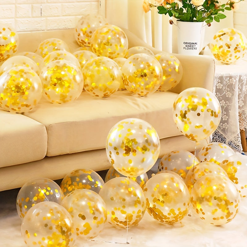 10pcs 12" Confetti Balloons Latex Helium Balloon Party Decoration