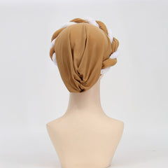 Crystal Pendant Turban Cap Elastic Head Wrap Ramadan Head Scarf