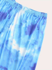  Tie Dye Long Sleeve Tee & Pants Loungewear Set