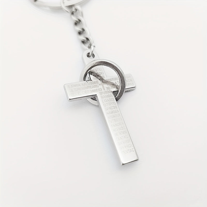 Creative Cross Keychain Alloy Key Chain Bag Purse Backpack Pendant