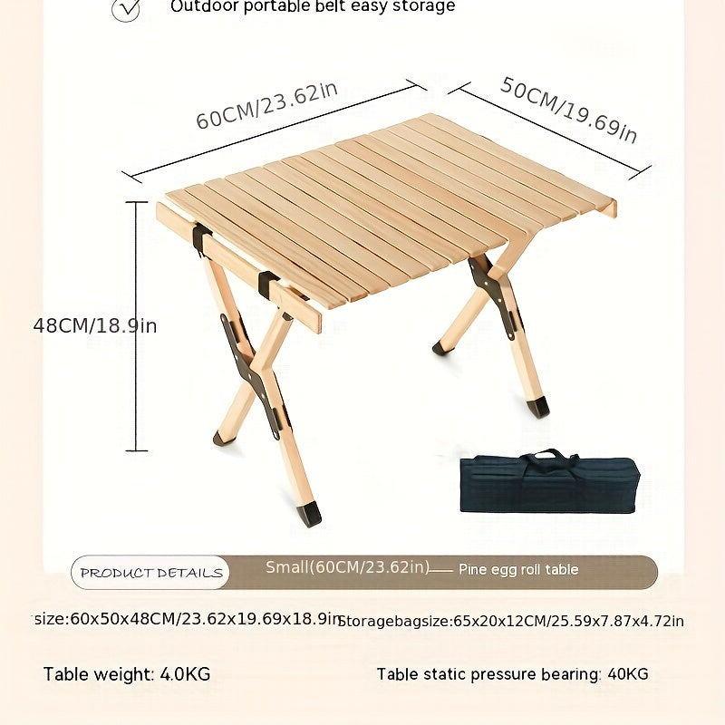 Portable Folding Table for Picnic Camping BBQ