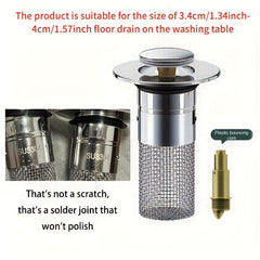 Stainless Steel Floor Drain Press Type Sink Stopper