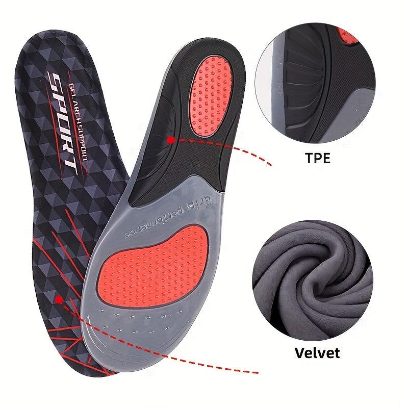 Plantar Fasciitis Arch Support Insoles for Men and Women - Orthotic Shoe Inserts