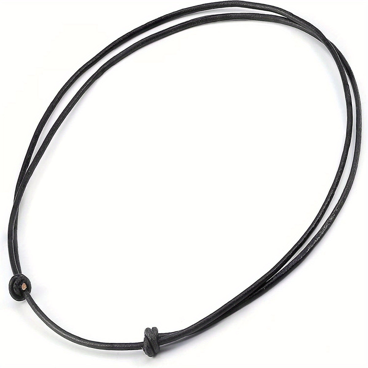 Adjustable Leather Rope Necklace for Women