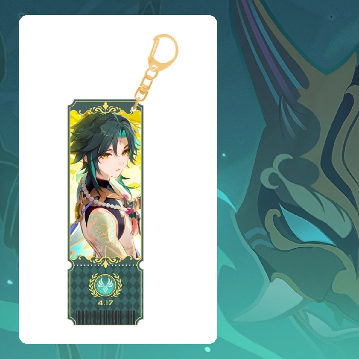 Acrylic Ticket Decoration Character Keychain for Anime Fans