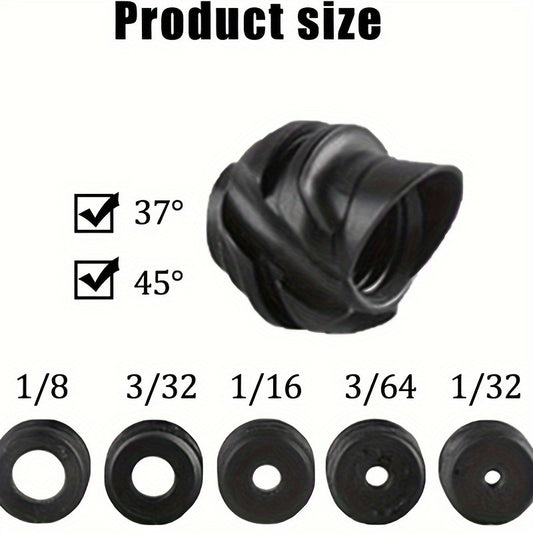 5pc Compound Bow Peep Sight Set 37 45 Degree Hooded Inner Core Kit