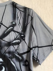 Men's Spider & Web Graphic T-shirt for Summer Outdoor Activities
