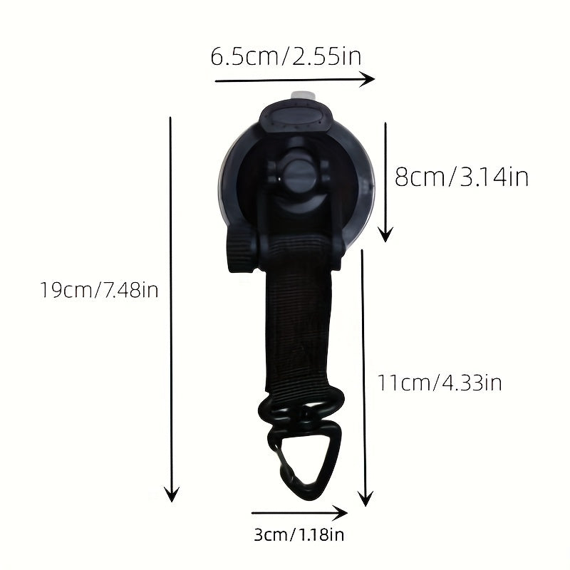 6pcs Outdoor Tent Suction Cup With Hooks Car Side Tent Canopy Fixed Hook