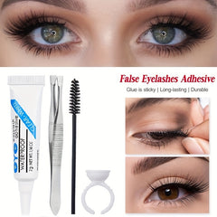 4pcs False Eyelashes Extension Kit Eyelash Adhesive Glue Ring Eyelash Brush