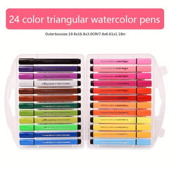 Washable Watercolor Pens 12/24/36 Colors Kids Safe