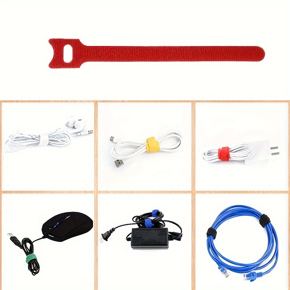 50-100pcs Reusable Cable Ties Colored Plastics Nylon Wrap Zip Bundle Ties T Type