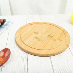 Natural Bamboo Round Cutting Board for Kitchen Chopping