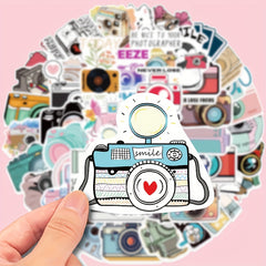 50pcs Camera Photography Waterproof Stickers for Decorating - Christmas Theme