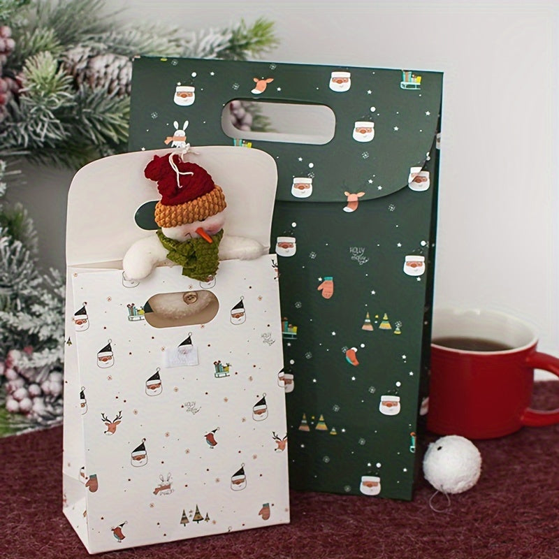 6pcs Christmas Handheld Gift Bags for Party Favor