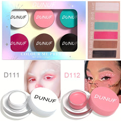 6 Eyeshadow Palette Matte Eyeliner Brow Tint Face Paint Halloween Makeup Kit