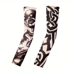 Tattoo Sleeve Embroidered Men's/Women's Sunscreen Hand Sleeves