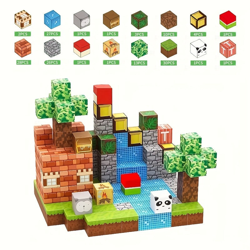 150pcs Magnetic Building Block Toy Set - Creative Stacking Blocks