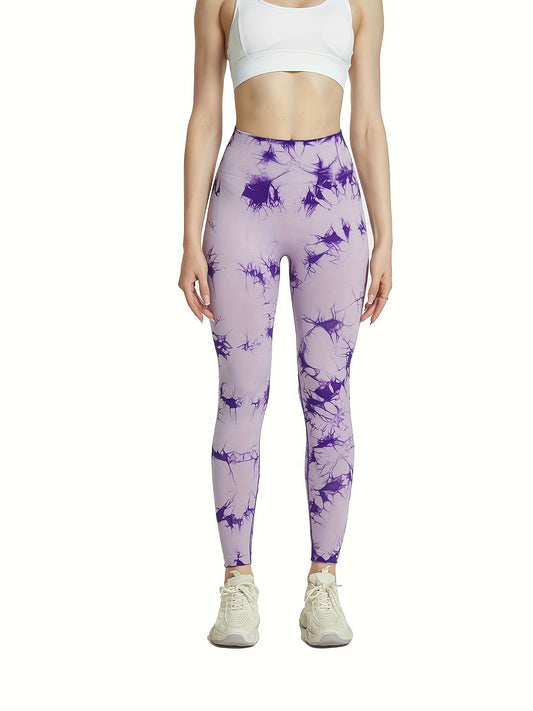 Tie Dye High Waist Yoga Leggings Women's Activewear