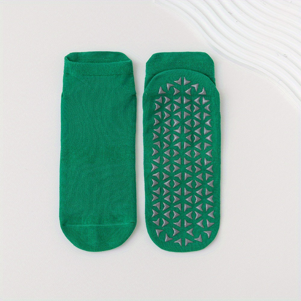 Women's Non-Slip Yoga Pilates Socks Breathable Tube Dance Training Socks