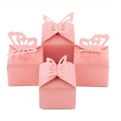 10pcs Hollow Butterfly Candy Box Party Wedding Birthday Decoration Box