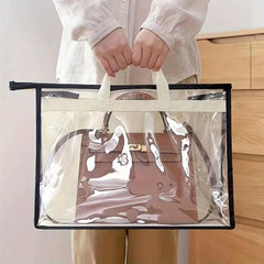 Transparent Storage Handbag Dustproof & Moistureproof Bag Organizer