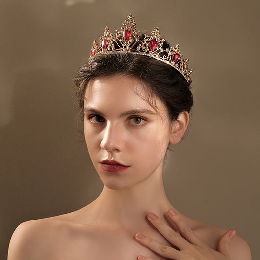 Hollow Rhinestone Crown Hairband Headband Tiara Wedding