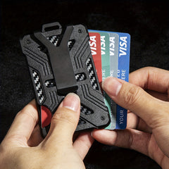 Men's RFID Blocking Aluminum Alloy Card Holder with Tracker Card