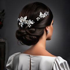 Vintage Style Hair Clips with Bow for Weddings