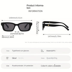 Retro Square Sunglasses Men Women UV400 Sun Shades Glasses