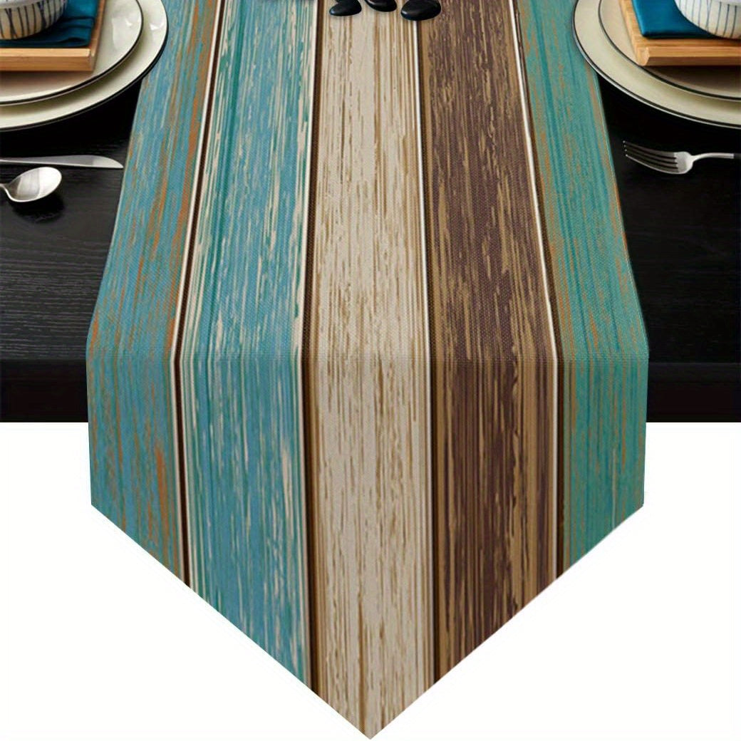 Rustic Linen Table Runner for Holiday Parties