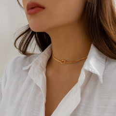 Braided Chain Necklace for Women