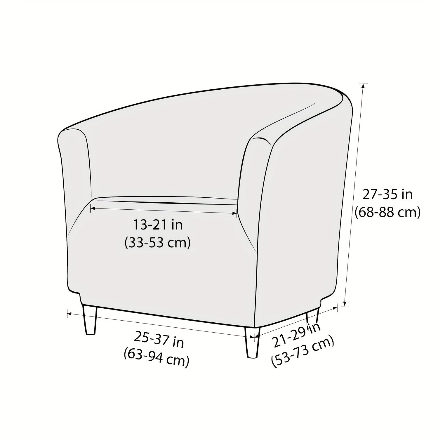 Bubble Seersucker Tub Chair Slipcover Elastic Armchair Cover