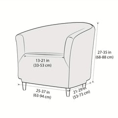 Bubble Seersucker Tub Chair Slipcover Elastic Armchair Cover