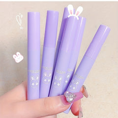 6 pcs Waterproof Matte Velvet Lip Tint with Cartoon Bunny Print