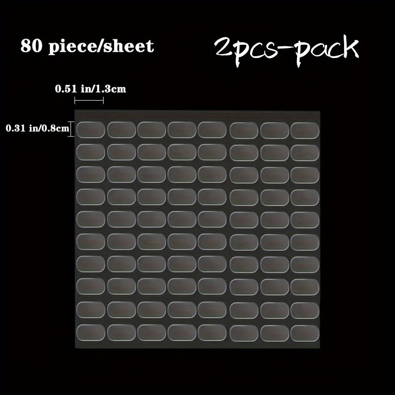 40pcs Double Sided Adhesive Blind Box Foot Stickers Non-marking Strong Stickers