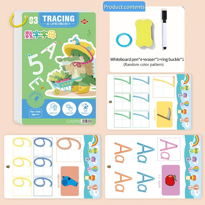 Reusable Magic Practice Copybook Set for Brain Development