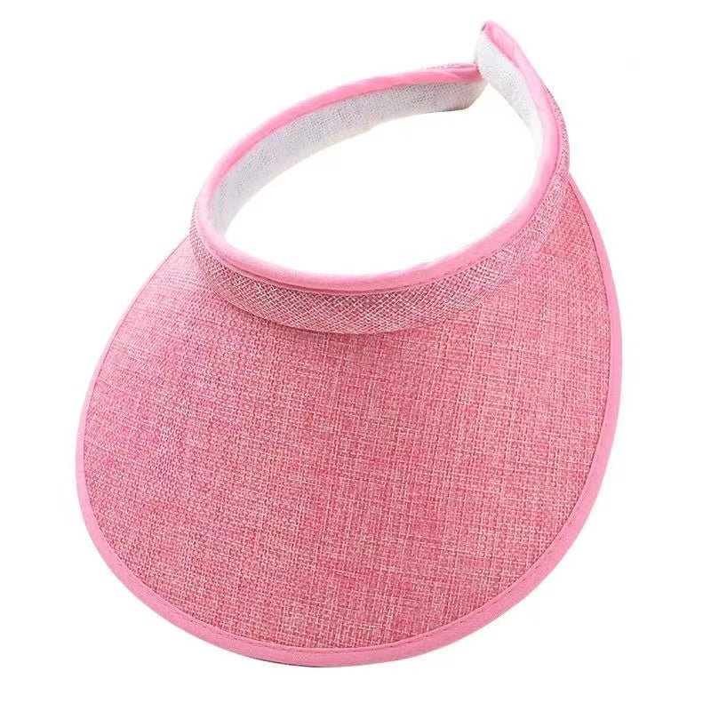 Casual Visor Hat Wide Brim UV Protection Sun Hat Lightweight Summer Travel